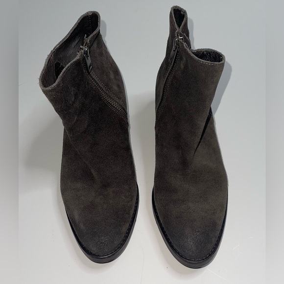 All Saints Jodphur Dark Brown Suede Ankle Boots Size 37 - Picture 2 of 6